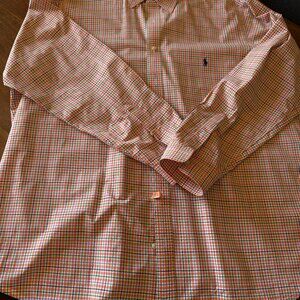 POLO Ralph Lauren Dress Shirt - orange plaid - 2XB